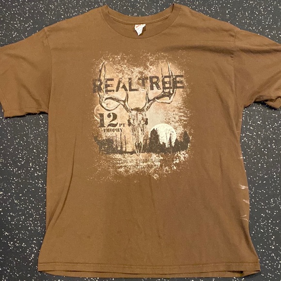 Realtree Other - Vintage Realtree Allstyle Brown Men’s XL Cotton Graphic Hunting Outdoors T Shirt